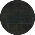 thumbnail image 1 of Ahgly Company Machine Washable Indoor Round Abstract Midnight Gray Area Rugs, 6' Round, 1 of 7