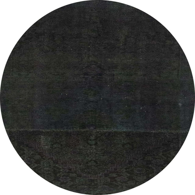 Ahgly Company Tapis d'Intérieur Ronds Abstraits Gris Moyen Abstrait, 7 Pieds Ronds