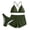 Army Green #69, variant on Dresfit Relaxed Two Piece Swimsuit Set - Unlined Natural Feel Swimwear Pink L