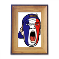 thumbnail image 1 of La bandera de Francia maquillaje Facial Mask gritando Cap Marco de imagen marco de escritorio, 1 of 4