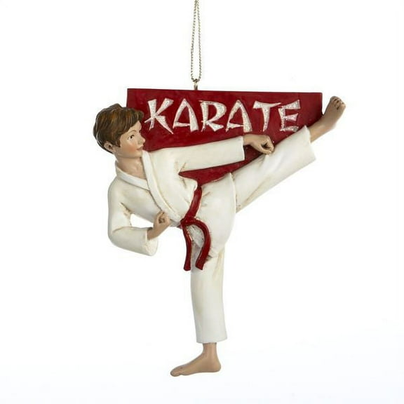 Resin Boy "Karate" Ornament