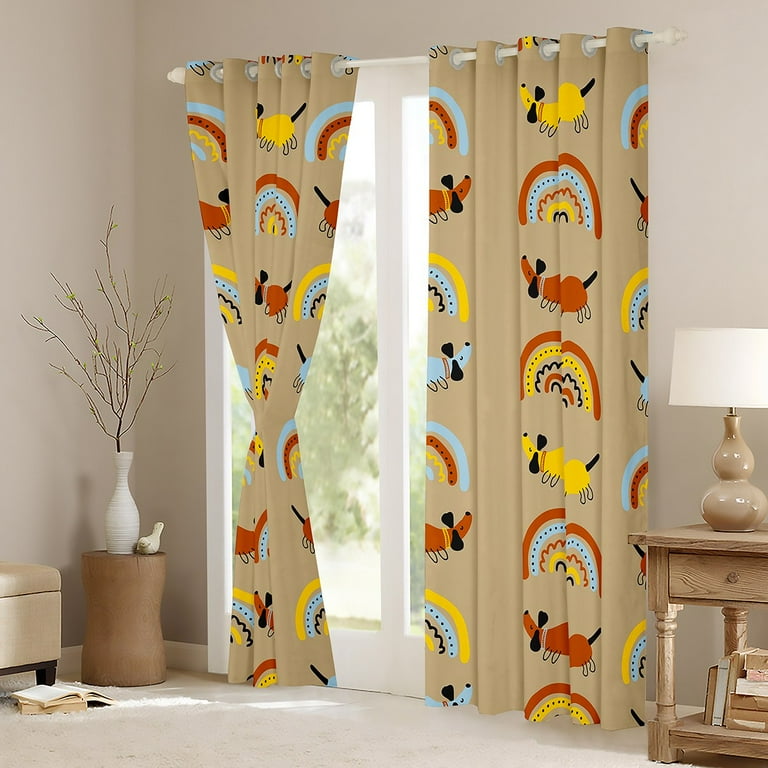 Dachshund Shower Curtain - Rainbow Dachshund Shower Curtain - Rainbow
