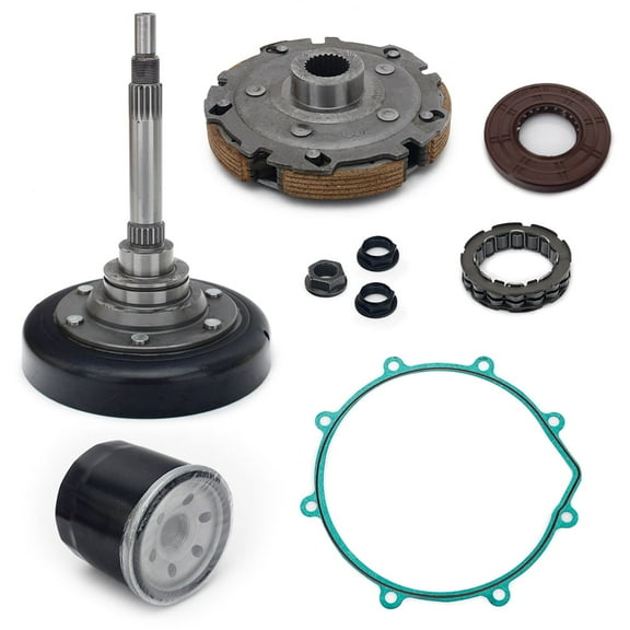 Wet Clutch Shoe Kit Nut Drum Housing One Way Bearing Filter for HiSUN UTV 400 YS Massimo Menards