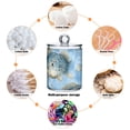thumbnail image 4 of Gray Fish Pattern Cotton Swabs Cans Translucent Plastic Canisters Dustproof Lid for Bathroom Storage, 4 of 7