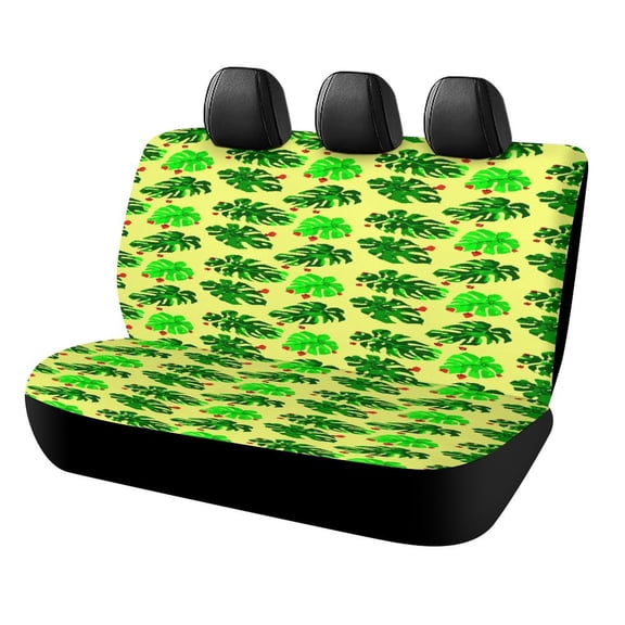 Animal Print Patterns Printed Universal Back Bench Car Seat Cover Pack of 2 Rear Seat Covers for for Most Cars,Trucks,SUVs Or Van