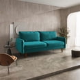 thumbnail image 6 of Pemberly Row 70" Round Arm Upholstered Modern Velvet Sofa in Blue, 6 of 15