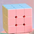 thumbnail image 1 of Pastel Macaron Colored 3x3 Speed Cube Puzzle Toy for Kids, Square Shape, Easy Skill Level, Ideal for Ages 6-8, Educational Brain Teaser for Logical Thinking and Problem Solving - Christmas, Halloween,, 1 of 5