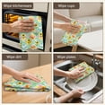 thumbnail image 5 of 4 Pcs Pioneer Flower Floral Print Pattern Funny Kitchen Towels, Microfiber Dish Towels, Kitchen Tea Towels Set 18" X 26", 5 of 6