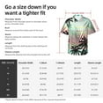 thumbnail image 5 of Kll Men'S Hawaiian Shirt Short Sleeve Button Down Beach Shirts-Tropical Summer Palm, 5 of 7
