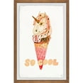 thumbnail image 3 of Marmont Hill Unicorn Ice Cream Iii Framed Wall Art, 20.00" x 1.50", 3 of 5