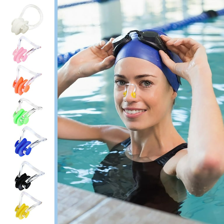 Wepro Multicolor Swimming Nose Clip For Children And Adults With Waterproof  Silicone 