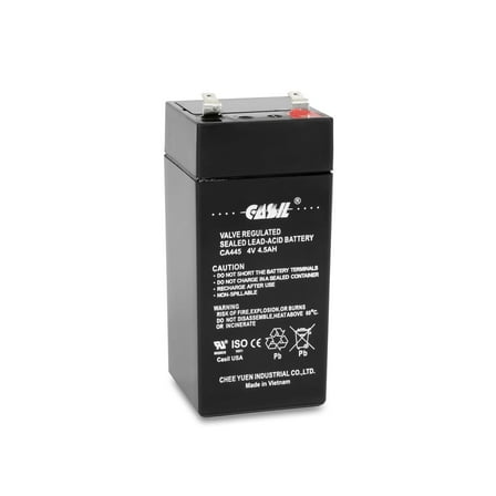 4v 4.5Ah SLA Sealed Lead Acid Battery for Fi-Shock SS-440, Zareba 2 Mile Fence Solar Charger