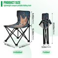 thumbnail image 3 of BZSMCE Camping Chairs Modern Blooming Innocence Pattern Folding chair, 3 of 8