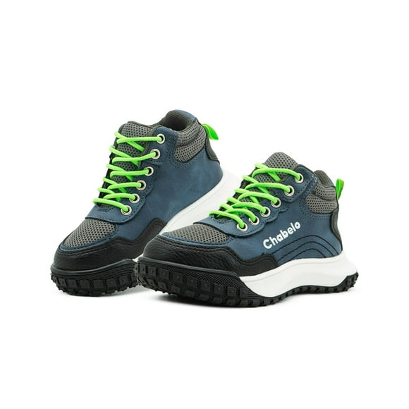 Tenis Para Niño Urbanas Suela Antideslizante Gajos azul petroleo 19