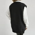 thumbnail image 5 of Tnhcen Women's Crochet Flower Cardigan Acrylic Knit Vest Boho Chic V-Neck Cover Up Free Size Summer To Fall Fashion Button Front Casual Duster, 5 of 5