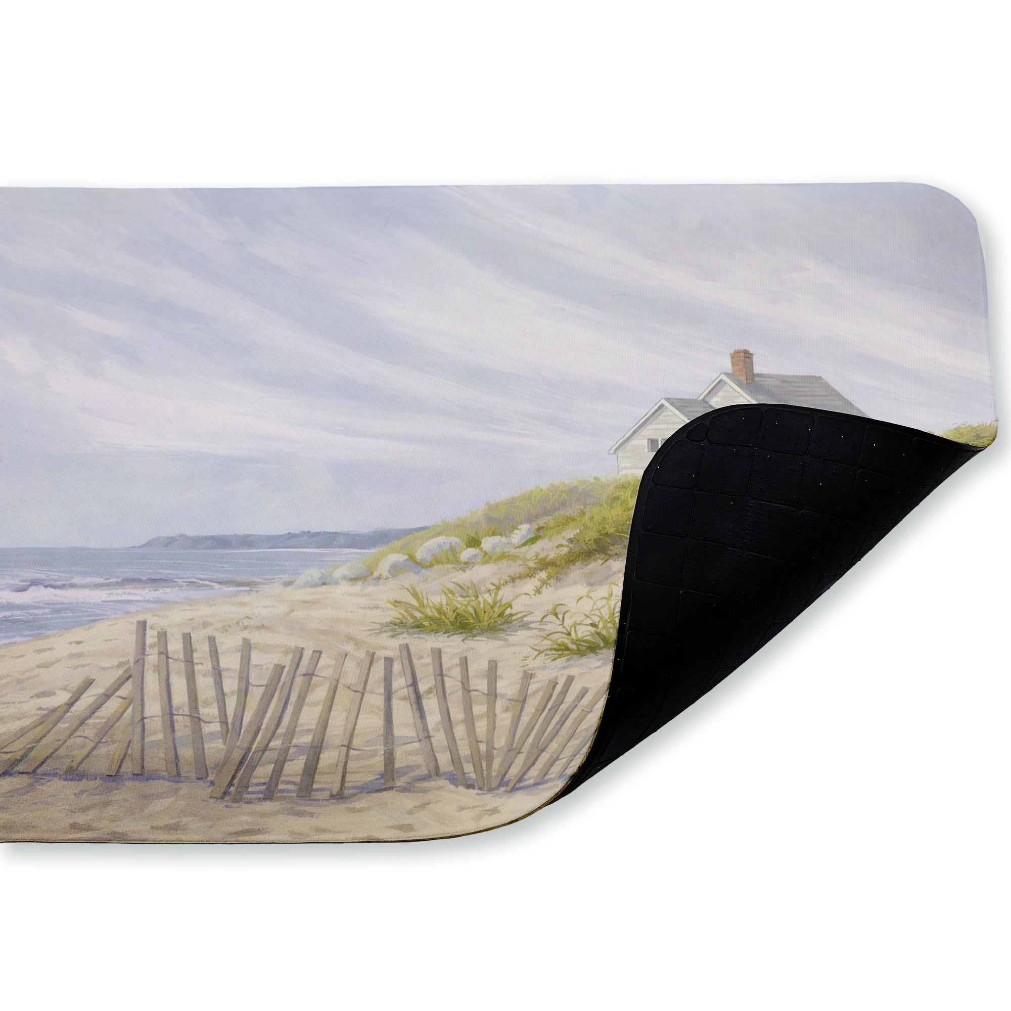 Stupell Industries Windblown Fence By Beach Printed Anti-Fatigue Floor Mat, design by Ziwei Li