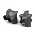 thumbnail image 3 of 75mm Exhaust Pipe Connector Cover Fit Auto Air Parking Heater Truck Boat Car Heater AirVent Cover 1 Hole to 4 Holes,1 * Air outlet vent cover,Black, 3 of 8