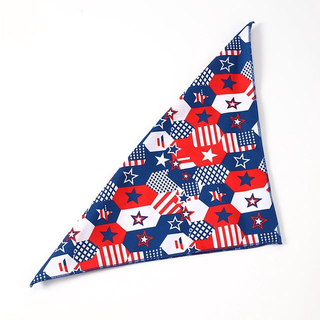 Independence Day Pet Hat Kitty And Dog Sequined Bow Tie Kitty And Dog Scarf Accessories Three-piece Set