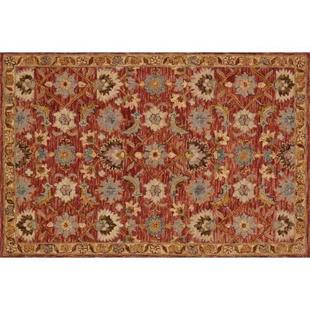 Victoria Terre Cuite / Or - 3'-6" x 5'-6"
