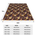 thumbnail image 3 of Sikiie Sunflowers with Skull and Hand Ultra-Soft Micro flannel Blanket Luxury All Seasons Warm Blanket for Bedding Sofa and Travel (4 sizes)-80"x60", 3 of 7