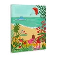 thumbnail image 4 of Beach And Flowers View Canvas Wall Art, design by Nabeela Rumi, 4 of 8
