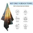 thumbnail image 2 of Watercolor Butterfly Ultra Fine Fiber Beach Towels for Travel And Quick Drying Absorbent Towels for Swimming, 2 of 7