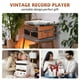 thumbnail image 5 of Tocadiscos de vinilo Udreamer Bluetooth 5.3 Vintage Marrón, 5 of 9