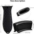 thumbnail image 4 of MesaSe 4 Pack Non-Slip Silicone Hot Handle Holder Cast Iron Skillet Handle Covers Heat Resistant Cast Iron Handle Covers for Pans Griddles Cast Iron Skillets Metal Cookware Handles Cast Iron Cookware, 4 of 5