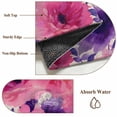 thumbnail image 6 of Round Area Rug 5 Ft, Watercolor Floral Washable Non-Slip Circle Carpet for Living Room/Bedroom, Spring Flowers Botanical Retro Beige Low-Profile Runner Mats Collection Rugs for Indoor, 6 of 7