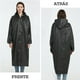 thumbnail image 2 of 2 piezas Capa Impermeable Para Lluvia Portatil Gabardina Para Adulto Poncho de Lluvia Reutilizable de EVA Duradero con Capucha Chaquetas Lluvia para Viajes y Exteriores Hombre Mujer, 2 of 6