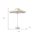 thumbnail image 2 of HomeRoots 9' Ecru Polyester Round Market Patio Umbrella, 2 of 7