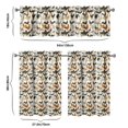 thumbnail image 6 of Kitchen Curtains 36 Inch Short - 3 Panel Set with Cute Farmhouse Egg & Chicken Print, Rod Pocket Window Curtain, 100% Polyester for Rustic Coop, Farm Kitchen, Easy Wash, 6 of 6