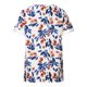 thumbnail image 5 of Camisetas informales estampadas de manga corta con cuello en V a la moda de verano para mujer Fridja  zx3795, 5 of 8
