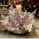 thumbnail image 1 of Esquejes de agujas blancas navideñas | Ramas de plástico esmerilado de 25 cm para decoración navideña | Tallos flexibles para árboles de Navidad, coronas y centros de mesa DIY, 1 of 5