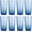 Blue, variant on ZAINCA Hammered 24 ounce Plastic Drinking Tumbler Acrylic Glasses, Set of 8 Multicolor