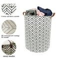 thumbnail image 6 of Howarmer Large Canvas Laundry Hamper, Laundry Basket for and , s Clothes Hamper with Lid, Cute s s Storage Bin Organizer Animal Room Decor, Black V, 6 of 8
