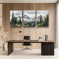 thumbnail image 4 of Green Mountain Forest Wall Art Set - 16"x24"x3 Piece Modern Landscape Painting Canvas Art Prints for Living Room Bedroom Office Home Decor Ready to Hang, 4 of 7