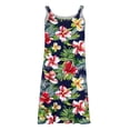 thumbnail image 7 of Mifsaly Cotton Summer Dresses for Women 2026 Vacation Floral Print Sleeveless Beach Dress Going Out Everyday Flowy Sundresses Swim Cover Up S, 7 of 7
