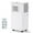 White | Type A, variant on Missky 10000 BTU Portable AC with Remote Control, Portable Air Conditioner w/Cool, Fan, Dehumidify, Night Modes, Up to 450 Sq.ft, White