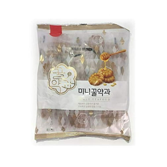 Korean Traditional Sweet Mini ZS23 honey Yak Gwa Cookies 200 g x 3 Pack (total 600g)