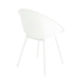 thumbnail image 3 of Dining Chair Of 2 - White Plastic Outdoor Chairs With Charisma Adventure Fashionable For Captivating Experience, 3 of 6