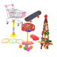 thumbnail image 1 of 5Pcs / Set Parrot Toys Set Carrito De Compras Baloncesto Para Jaula De Sunnimix Juguetes de loros, 1 of 8
