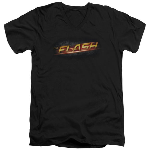 The Flash - Logo - Slim Fit V Neck Shirt - X-Large