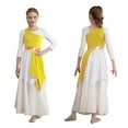 thumbnail image 3 of Kids Girls Ballet Praise Lyrical Dance Performance Tunic Dress Church Worship Robe, 3 of 8