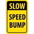 thumbnail image 2 of NMC Signs Tm158K, Slow Speed Bump Traffic Sign, 24 X 18, Aluminum .080, 2 of 2