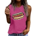 thumbnail image 2 of Mifsaly Independence Day Tank Tops Women Cotton Sleeveless Top Loose Fit Graphic Summer Patriotic Tees Breathable Soft Casual Daily Wear 4Th of July Shirts L, 2 of 4