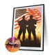 thumbnail image 1 of Cuadros Decorativos 5D bricolaje ronda completa taladro diamante pintura bandera soldado decoración del hogar (L2713) DQrwqpou Nuevos Originales, 1 of 9