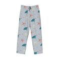 thumbnail image 6 of Uemuo Turtles And Shells Pattern Men's Wide Leg Palazzo Lounge Pants with Pockets Light Weight Loose Comfy Casual Pajama Pants-Medium, 6 of 9