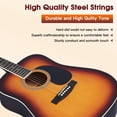 thumbnail image 5 of ADM Dreadnought Kit de guitarra acústica con lección gratuita para principiantes, adultos, adolescentes, tamaño completo, guitarra acústica, juego de iniciación con bolsa, correa, afinador, capo, golp, 5 of 5