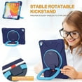 thumbnail image 3 of HCTian Kids Case for 9.7” iPad 6th/5th Generation/iPad Pro 9.7 Inch/iPad Air 2, Shockproof Silicone Case with Rotatable Grip, Shoulder Strap, Pencil Holder, Stable Kickstand for iPad 9.7 Inch, 3 of 6